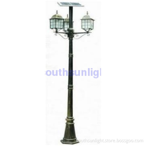 three-ended classical design solar garden light